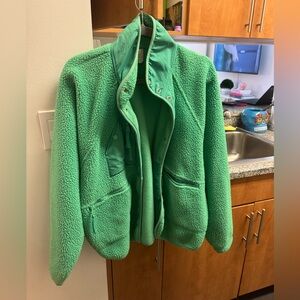 Free People Green Teddy Jacket